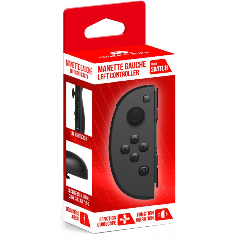 Switch manette joycon g noir 299180l