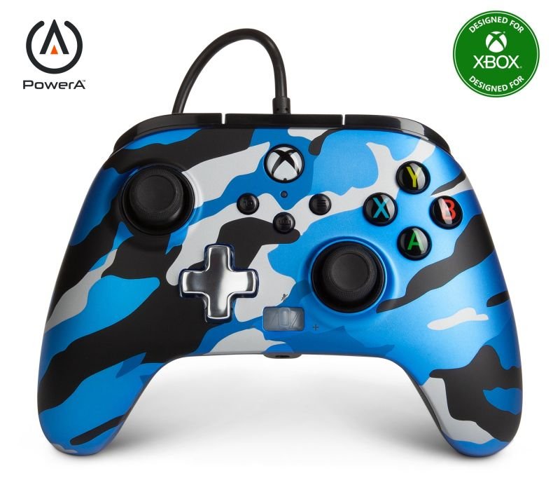 Manette xbox one fil camo bleu 320053d