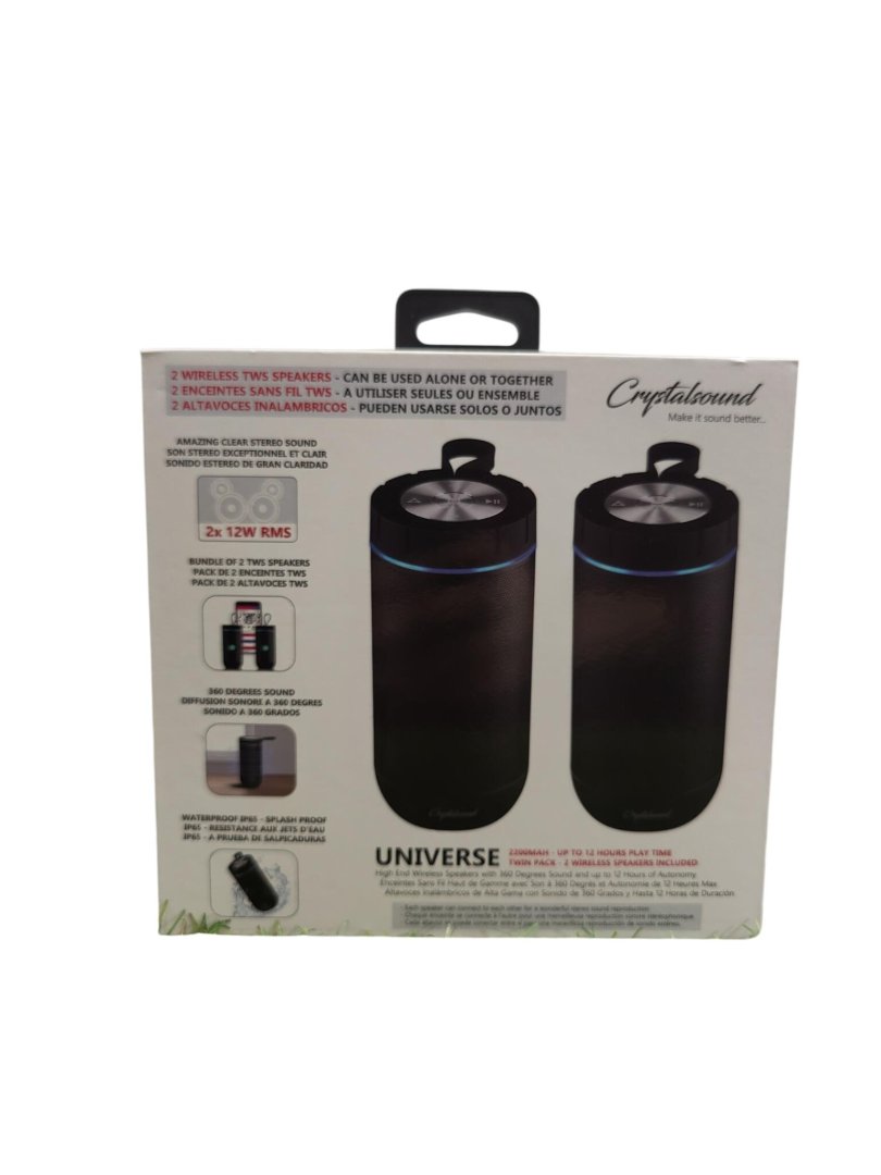 Enceinte bluethoot 2x12w enceinte universe