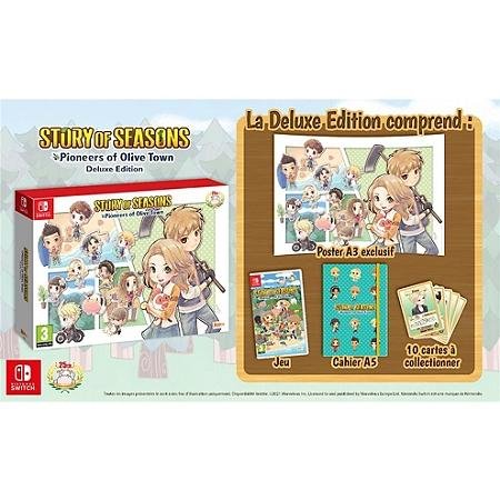 Jeu story of seasons: pioneers of olive town deluxe edition
