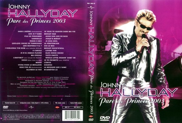 Johnny hallyday parc des princes 2003