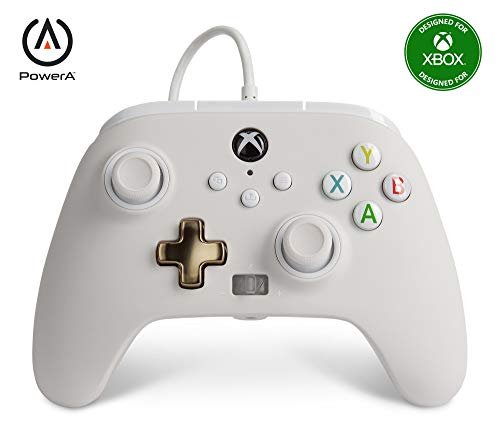 Manette fil xbox x blanche 320052n