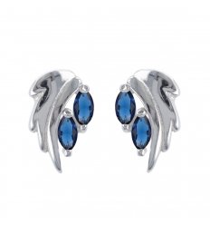 Boucles d oreille argent navette 22825-sa-1.40grs