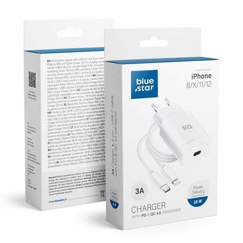 Chargeur iPhone charger 18w 3a iPhone 8/x/11/12