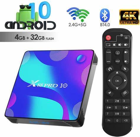 Android tv box x88 pro 10