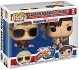 Figurines pop 2 pack captain marvel vs chun-li