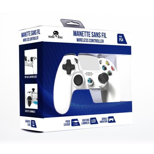 Manette ps4 ss fil blanche 140064d
