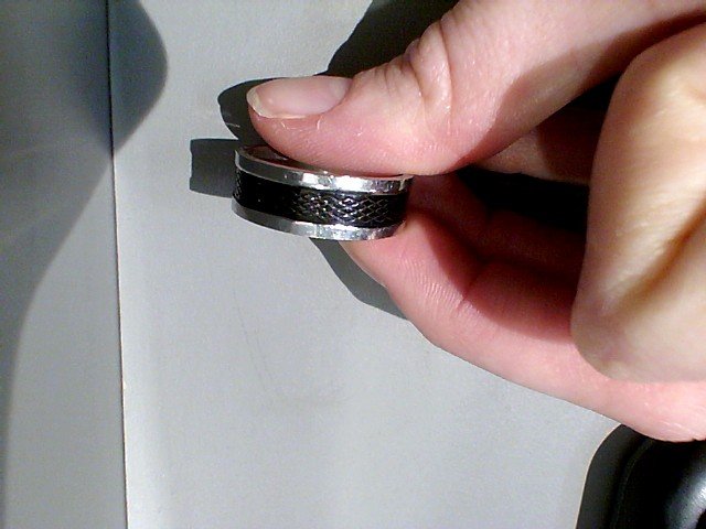 Bague homme acier