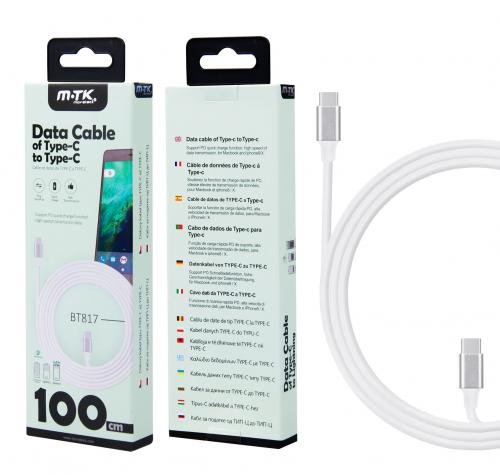 Cable type c 1m 5a blanc 803048
