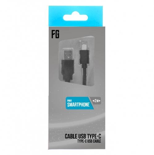 Cable type c 2m noir 803174