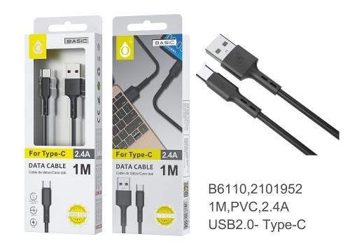 Cable type c 1m noir 803229c