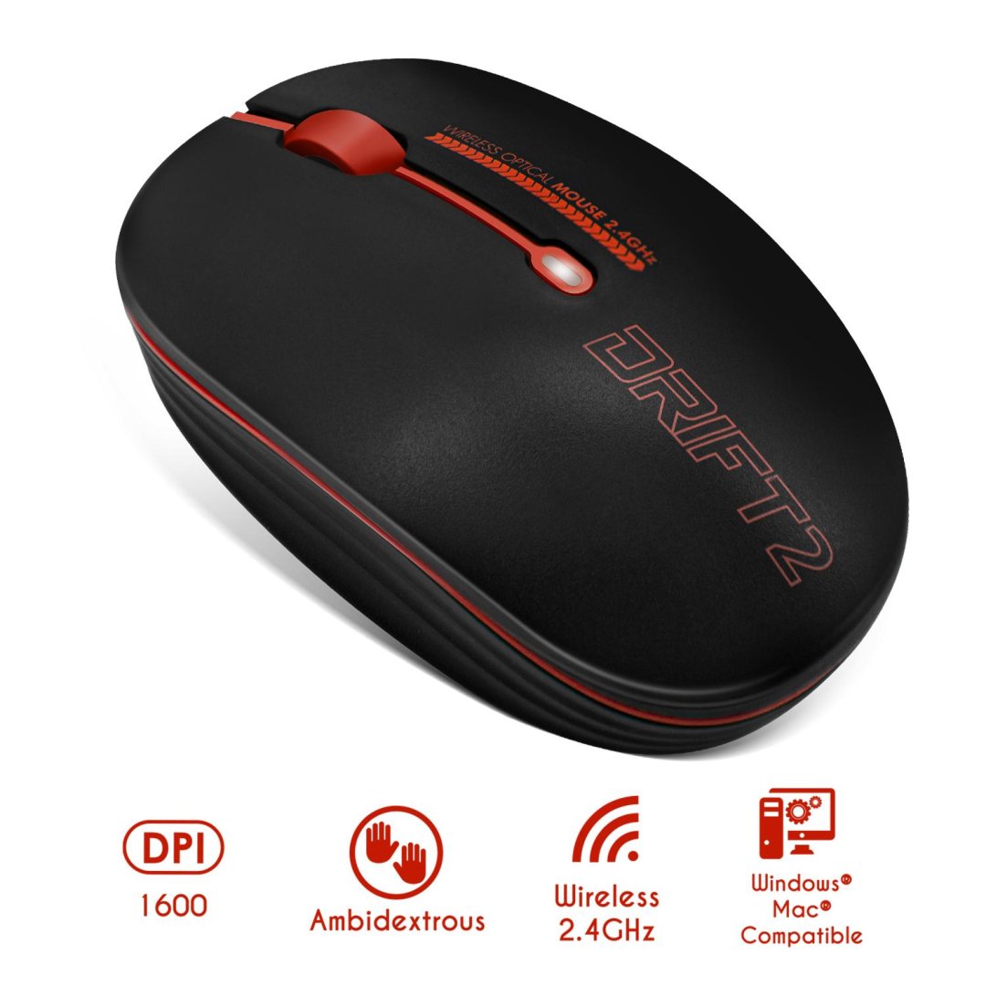 Souris sans fil drift 2 red s-290re