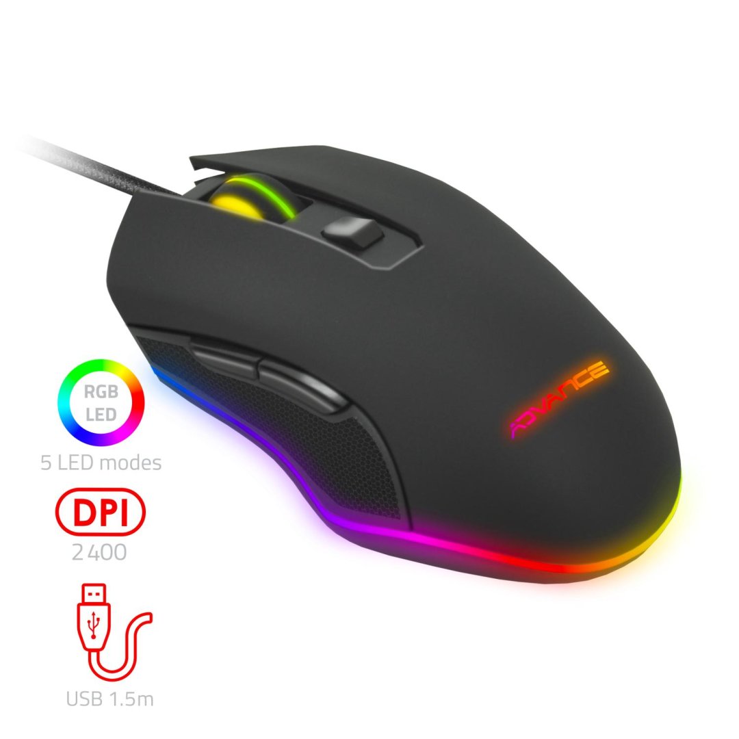 Souris gaming gta 2400 dpi s-gta210
