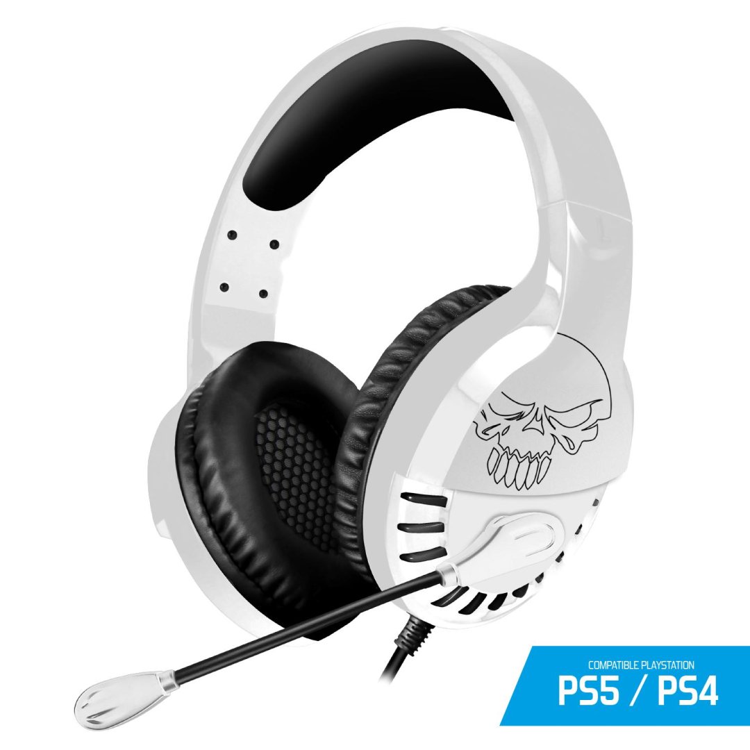 Casque white ps5-ps4/jack 3 5mm mic-ph3ph5