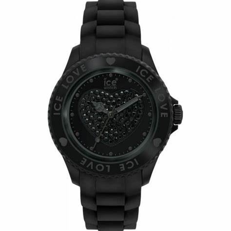 Montre a quartz love noir