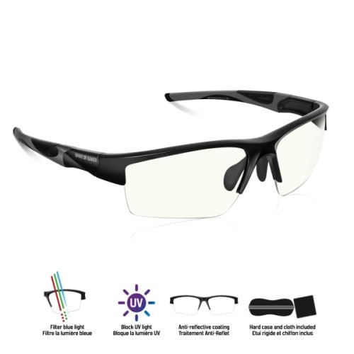Lunettes gaming pro retina anti-lumiere bleue