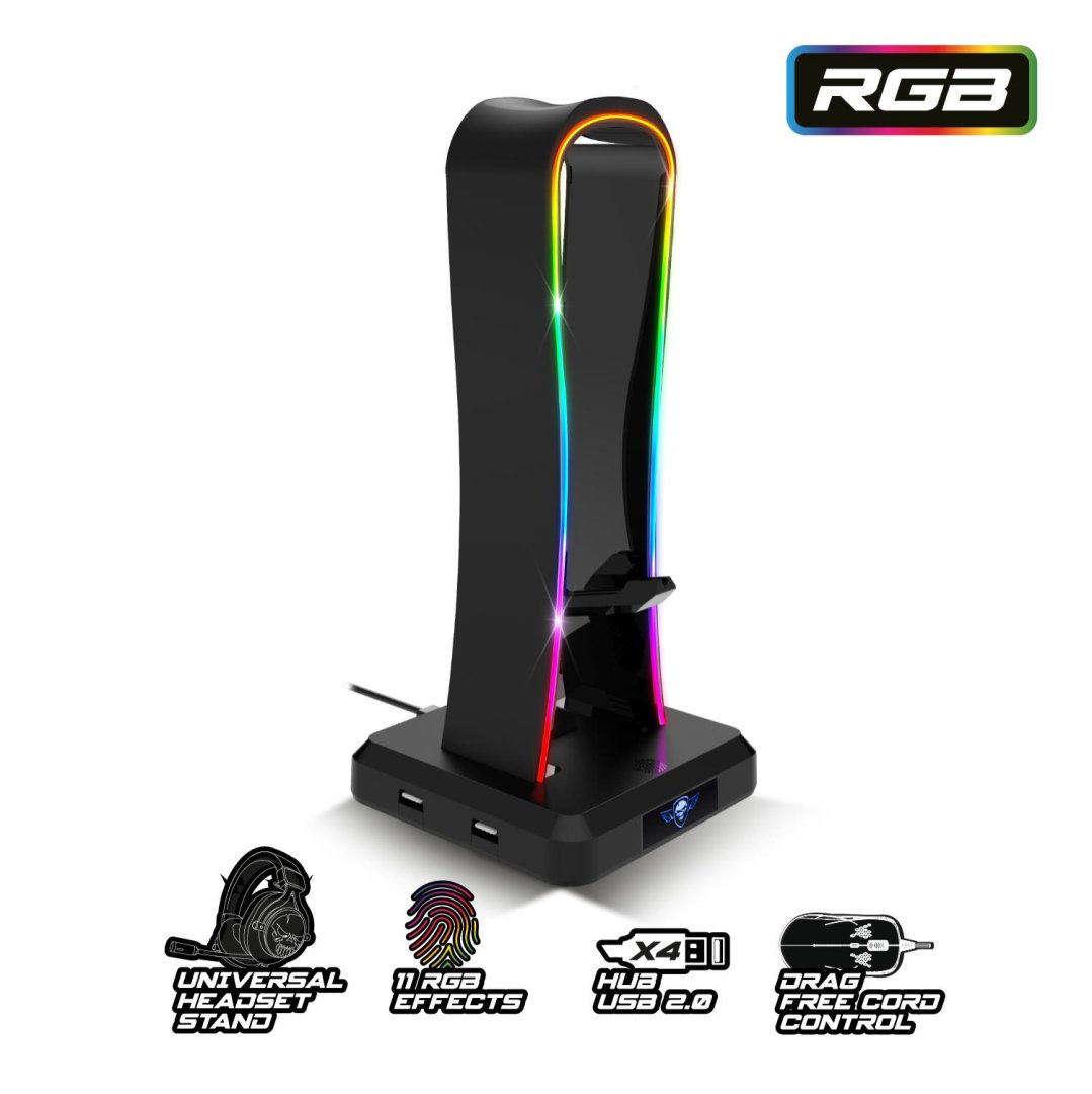 Support casque rgb multifonction sog-std1
