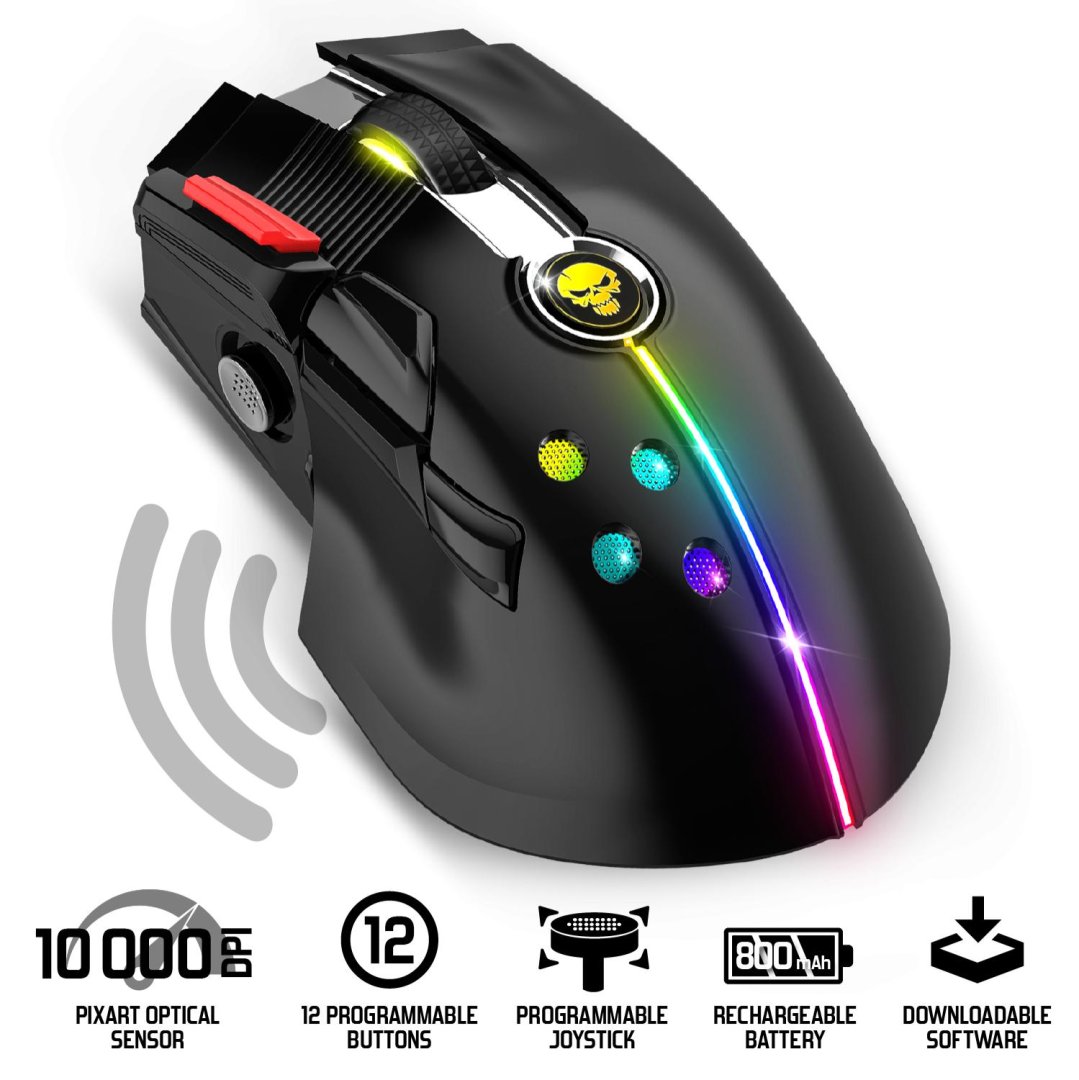 Souris ss fil 10.000 dpi recharg s-xm600rf