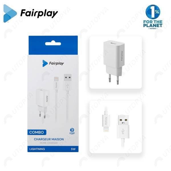 Combo chargeur 5w + cablelning1m fp-kit-light