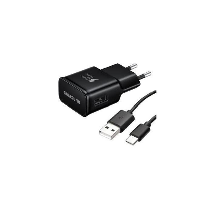 Chargeur fast 2a 5v + micro usb ep-ta20ebe/c