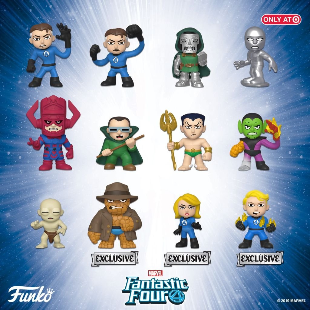 Figurines mystery mini : fantastic four
