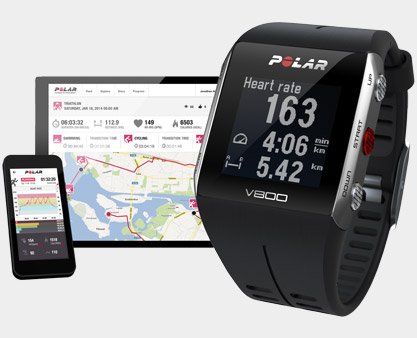Montre connectee cardio v800