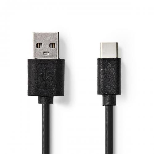 Cable type c 1m noir vrac 803416