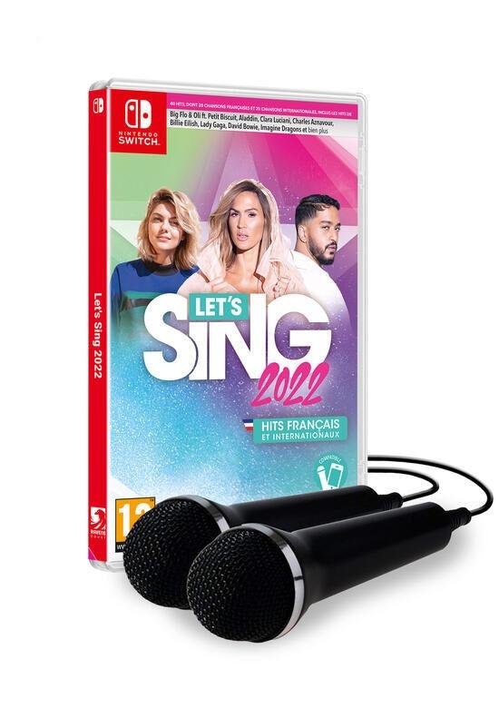 Jeu let's sing 2022 avec 2 microphones
