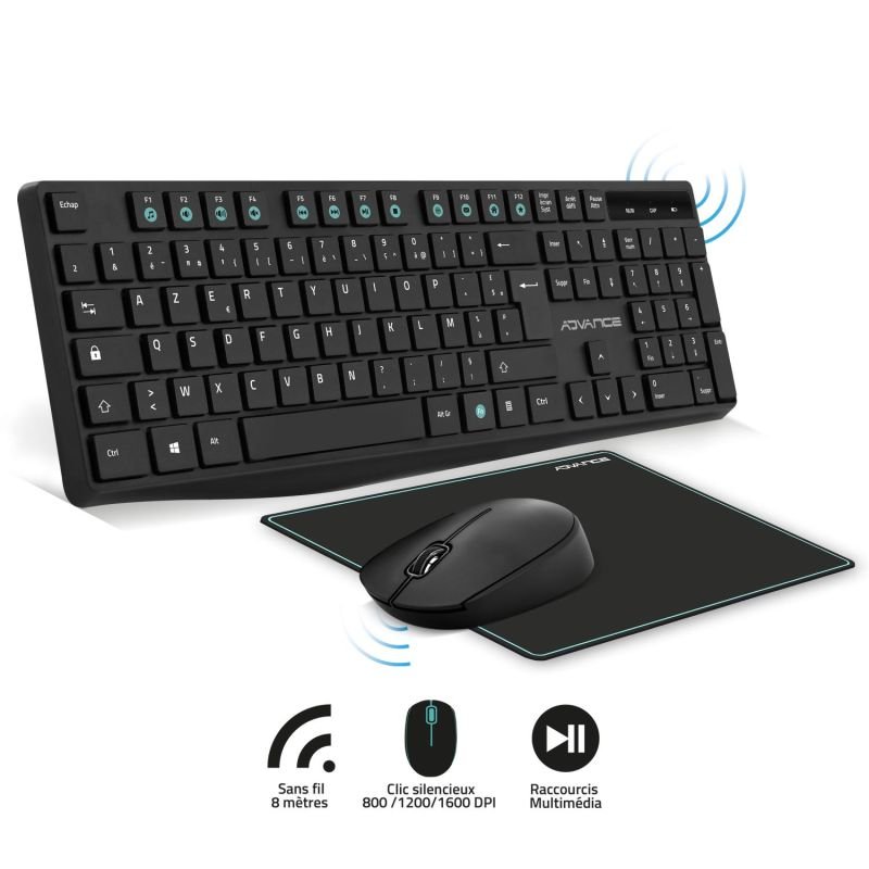 Pack clav/souris ss fil cls-7100rf