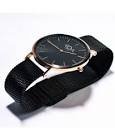 Montre a quartz balck & gold