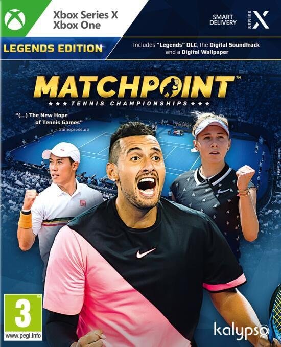 Jeu matchpoint tennis championships legends edition