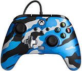 Manette xbox filaire camo bleue 320062