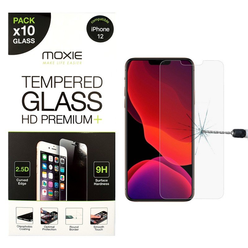 Verres iPhone 12/12 pro pack10glassip12