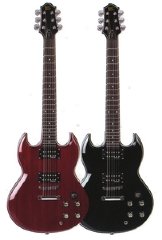 Guitare electrique marron