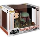 Pop boba fett and fennec on throne
