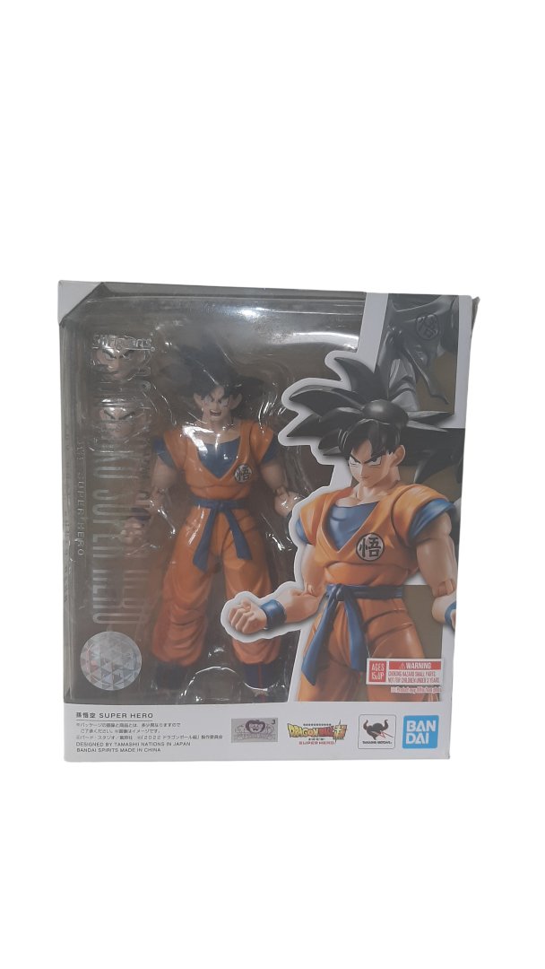 Figurines dragon ball super / figurine son goku super hero s.h.figuarts