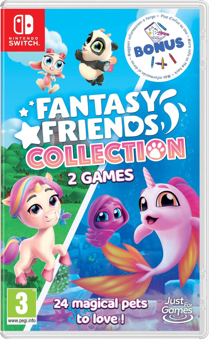 Jeu fantasy friends collection 1+2 + cahier de coloriage