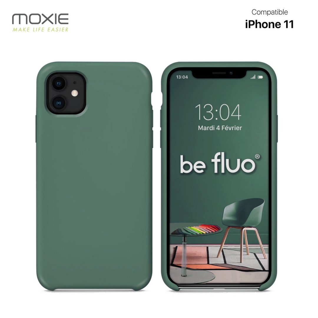 Coque iPhone 11 - pin vert befluoip11pinvert