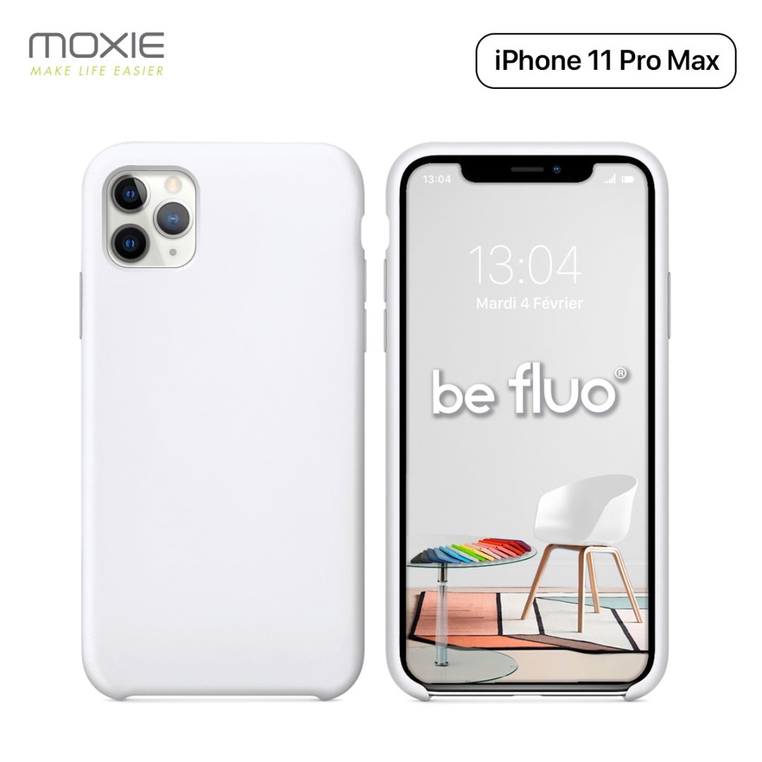 Coque iPhone 11 pro max - blanc befluoip11pmaxwht
