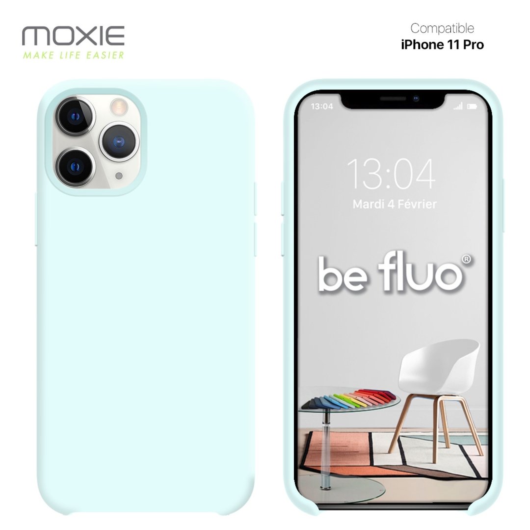 Coque iPhone 11 pro-bleu glacier befluoip11proicebl