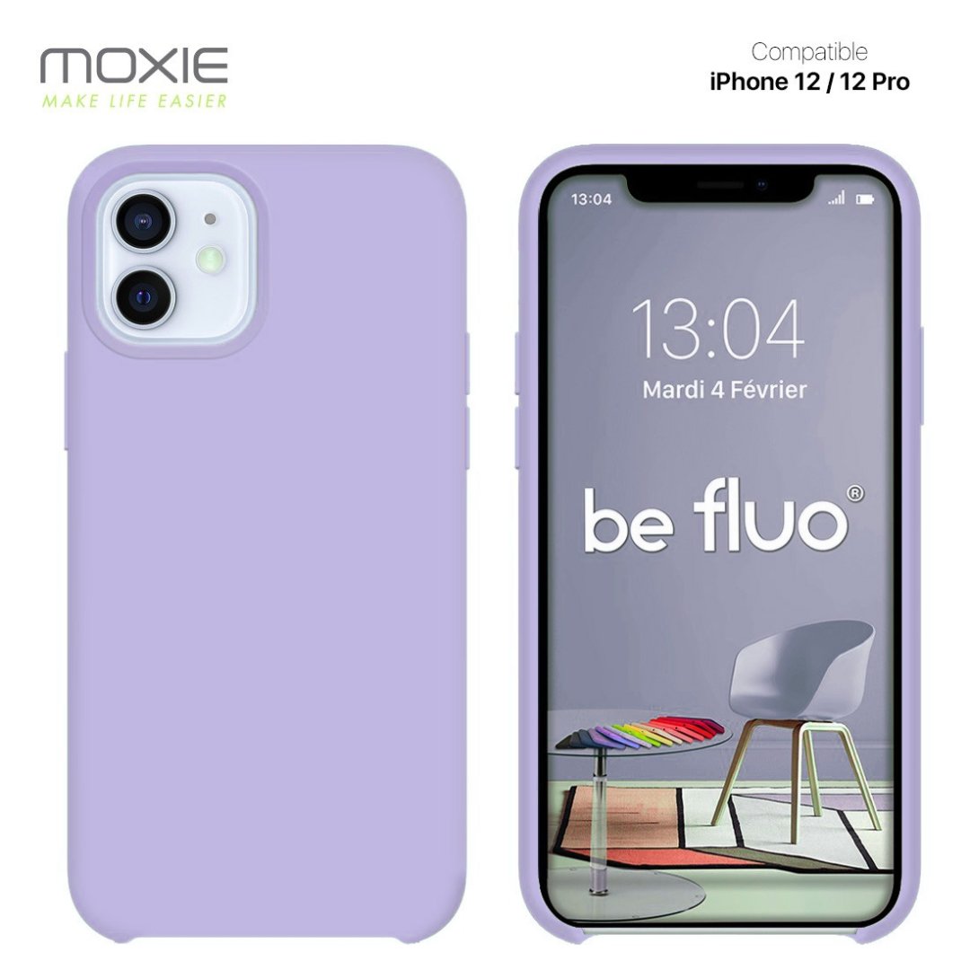 Coque iPhone 12/12 pro - lilas befluoip12prlilas