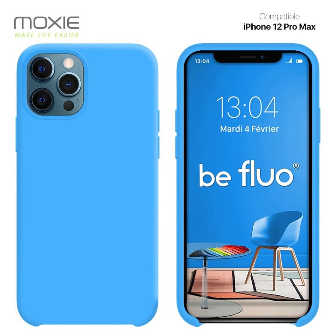 Coque ip 12 pro max - bleu clair befluoip12prmlighb