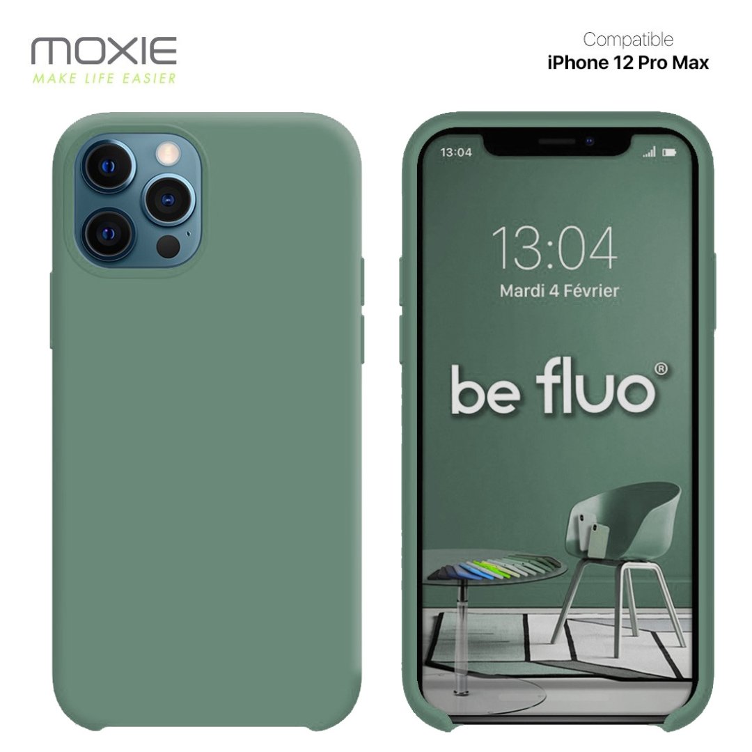 Coque ip 12 pro max - pin vert befluoip12prmpinve