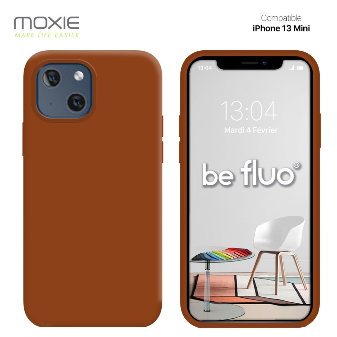 Coque iPhone 13 mini - havane befluoip13mihavane