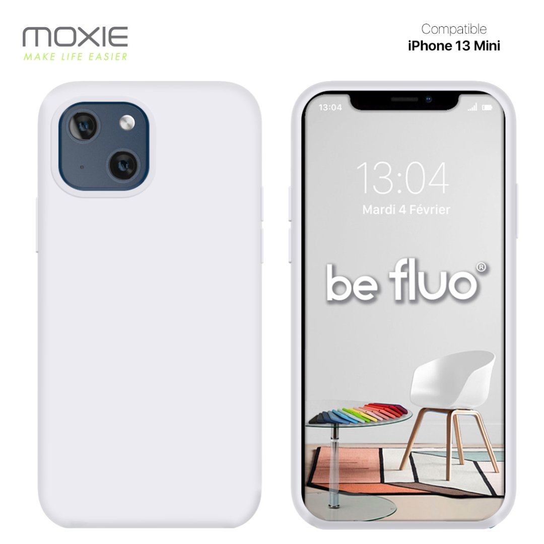 Coque iPhone 13 mini - blanc befluoip13miwhite