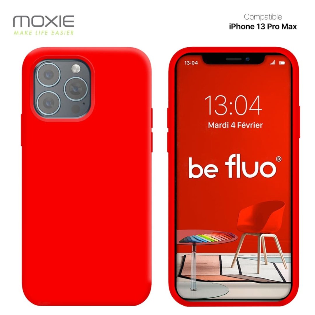 Coque ip 13 pro max- rouge befluoip13prmred