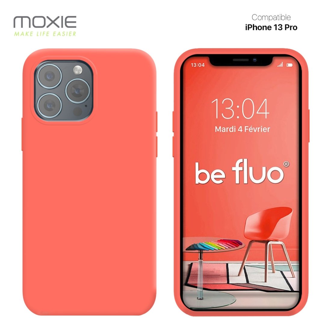 Coque iPhone 13 pro - rose befluoip13prpink