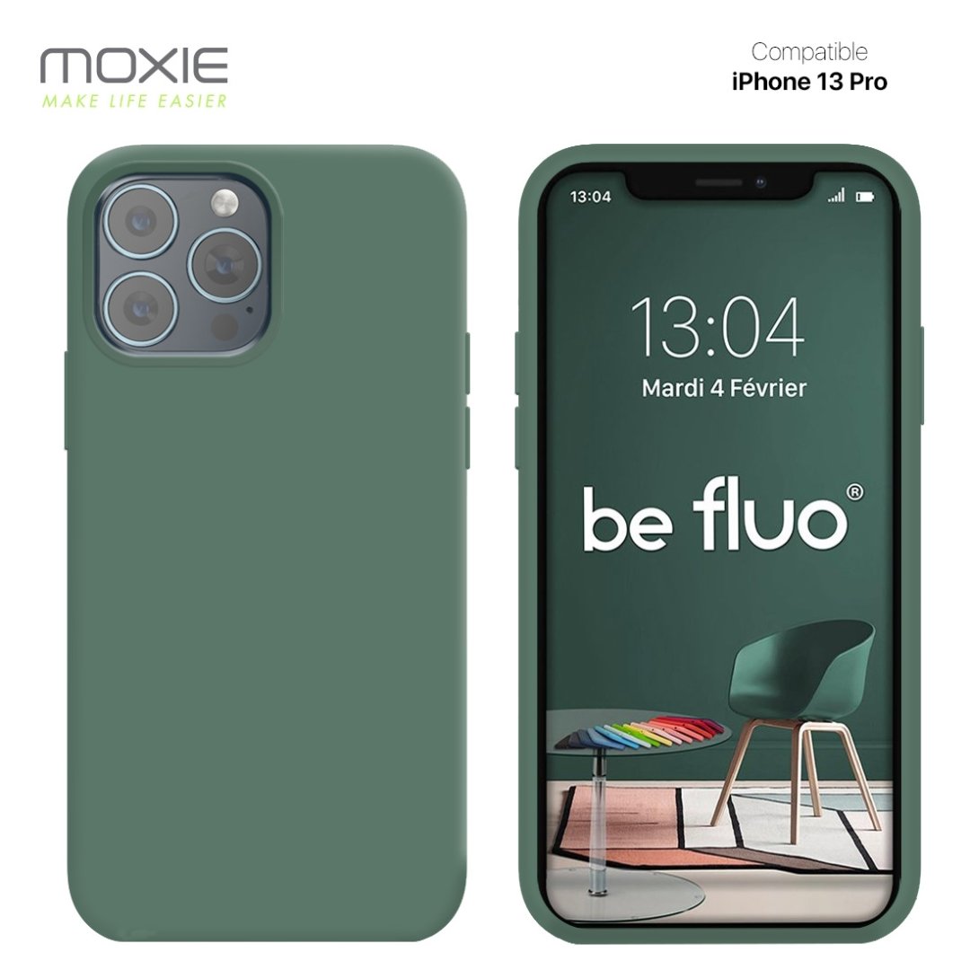Coque iPhone 13 pro - pin vert befluoip13prpinver