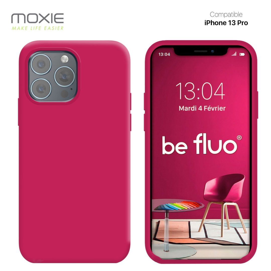 Coque iPhone 13 pro - framboise befluoip13prraspbe