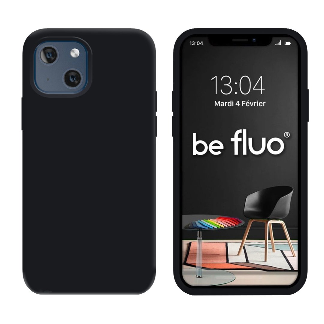 Coque iPhone 14 noir befluoip14black
